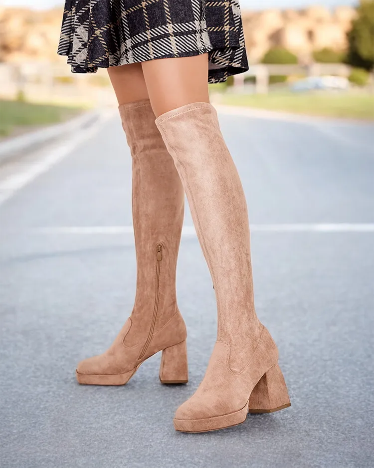 Royalfashion Women's Over-the-Knee Boots Atter