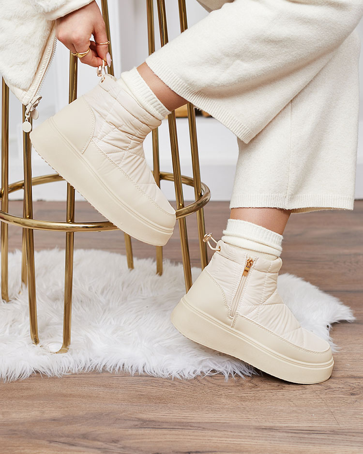 Royalfashion Naiste kreemikas lumesaapad Armeda