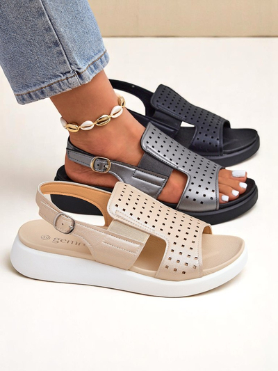 Royalfashion Naiste paksul tallal sandaalid BreezyStep
