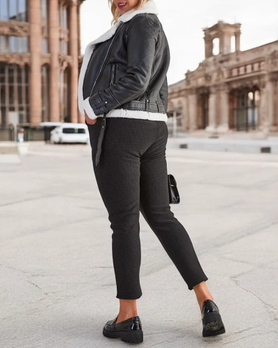 Royalfashion Warmed naiste teggings püksid PLUS SIZE