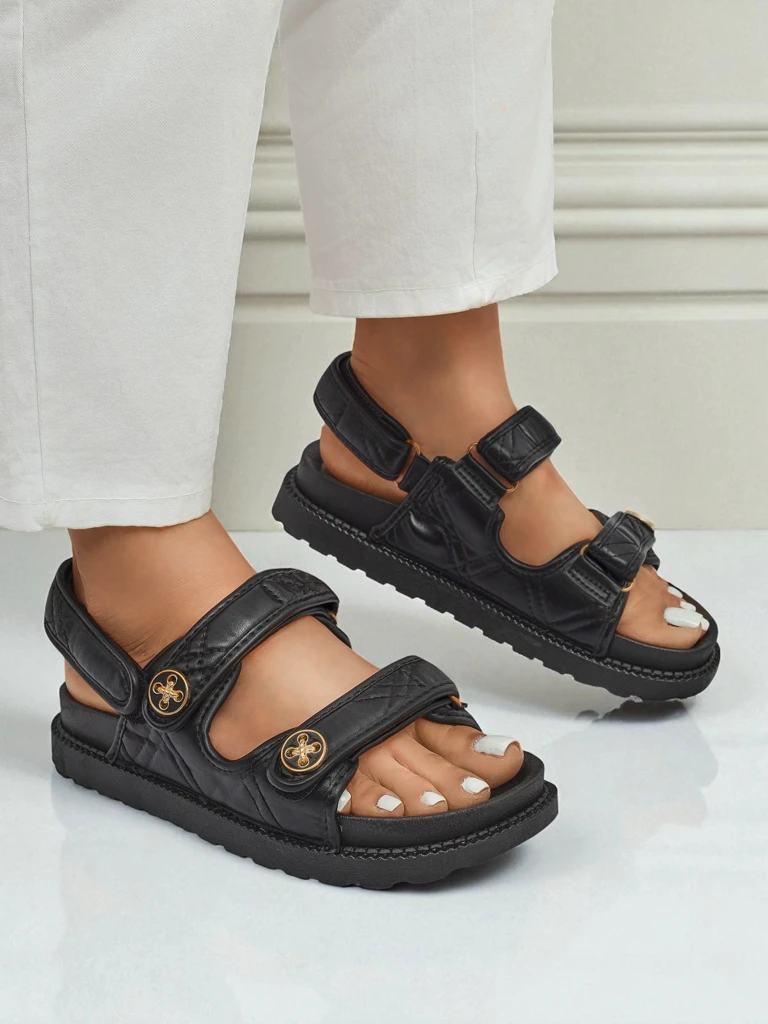 Royalfashion Women's sandals with a thicker sole Vivere