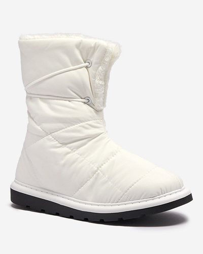 White women's shoes a'la snow boots Amirfu- Footwear