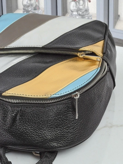 Royalfashion Женский рюкзак из экокожи с полосками Metallic Stripes