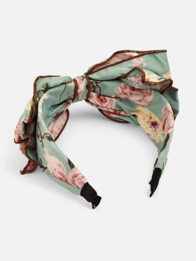 Royalfashion Повязка на голову с бантом в цветы