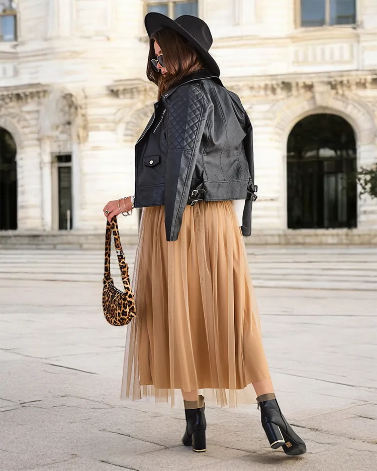 Женская миди-юбка Royalfashion с тюлем