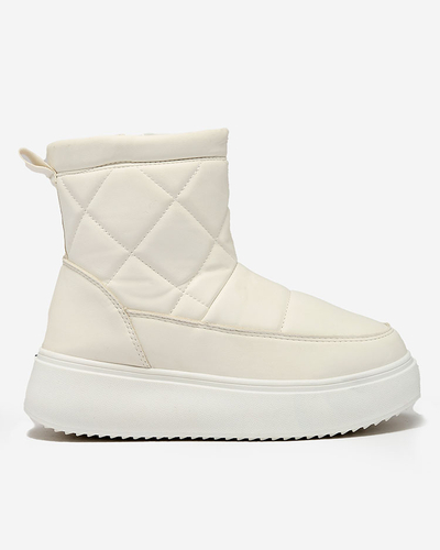 Royalfashion White women's boots a'la snow boots Kacecica