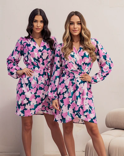 Платье до колен Royalfashion для женщин в цветочном принте