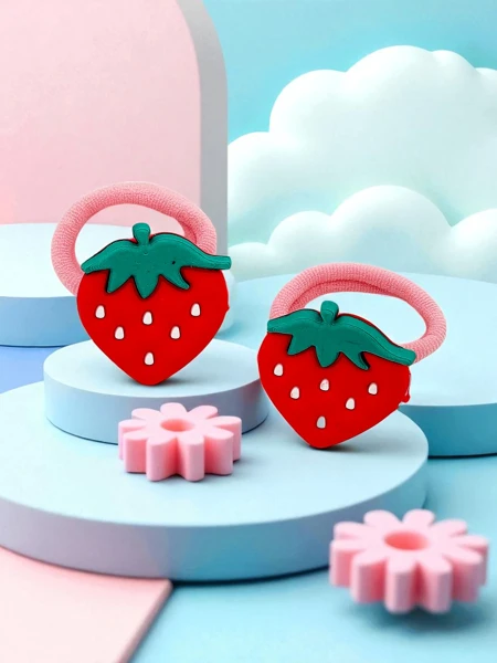 Royalfashion Juuksekummid puuviljamotiiviga Fruity Bloom