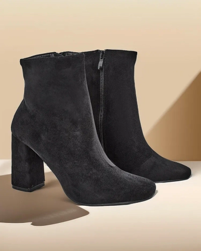 Royalfashion Eco-suede kvinder ankelstøvler på en stolpe Emoro