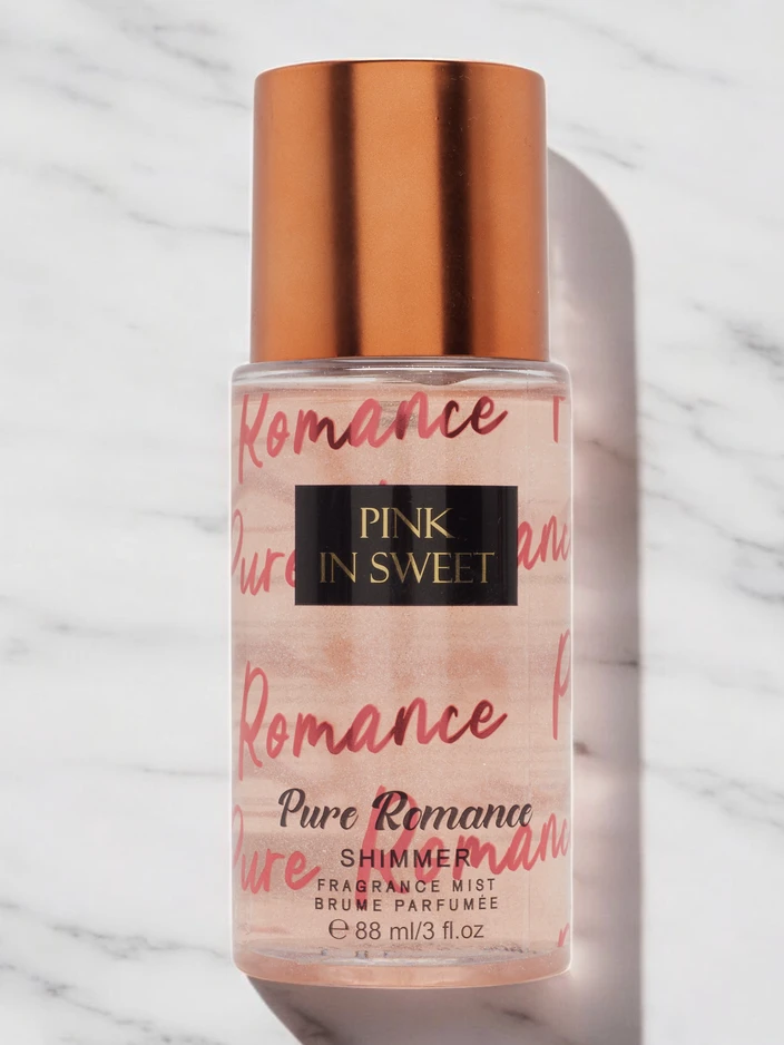 Roosa magusa kehahinga spray glittersiga 88 ml