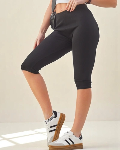 Royalfashion Naiste soonikuga puuvillased 3/4 legginsid
