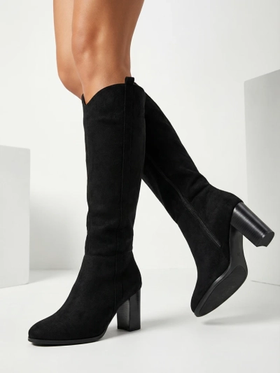 Women's Ersenal Eco-Suede Block Heel Boots