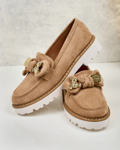 Royalfashion Женские мокасины с бантом Ezizer