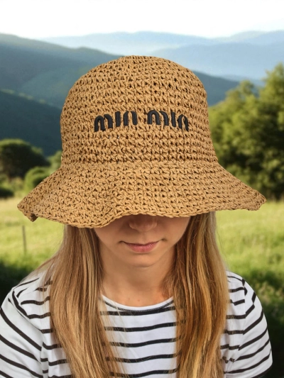 Royalfashion Women's Summer Bucket Hat with Lettering