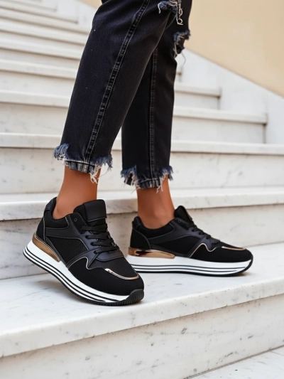 Royalfashion Women's platform sports sneakers Erixo