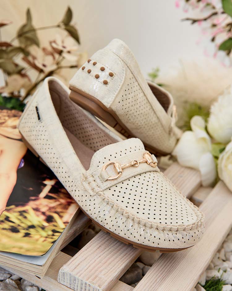 Royalfashion Женские ажурные мокасины Mill