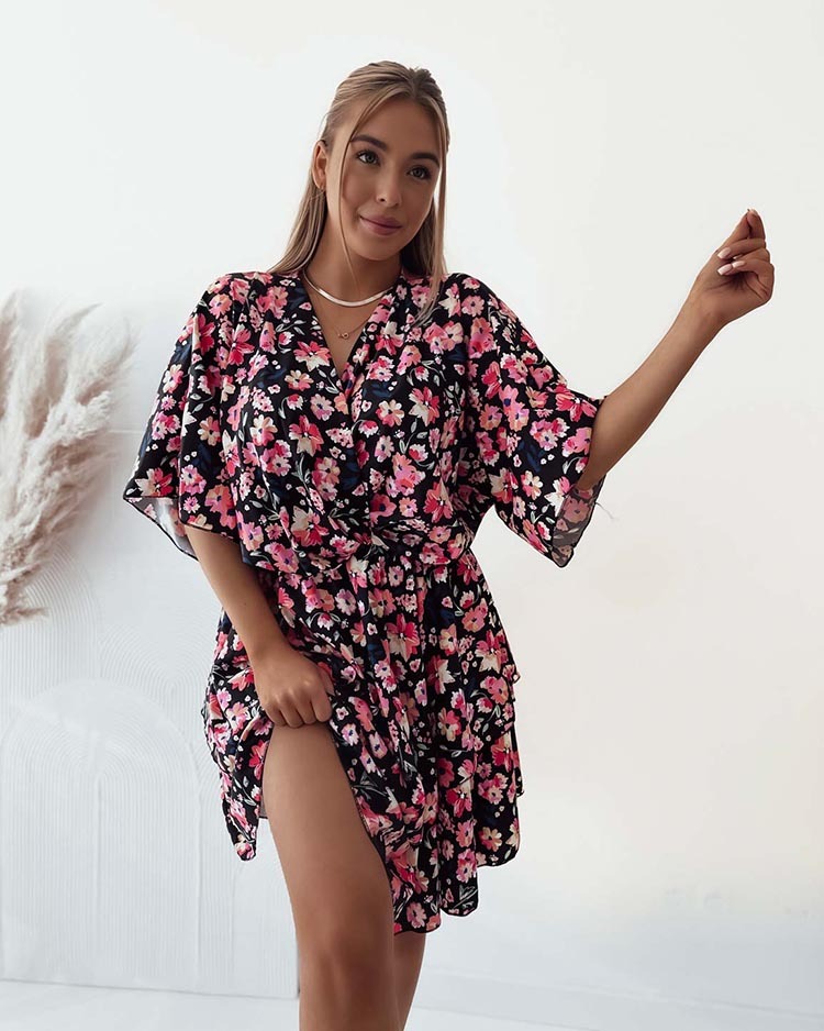 Royalfashion Women's mini dress with original pattern