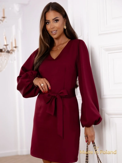 Bella Vica Women's Short Dress with Belt