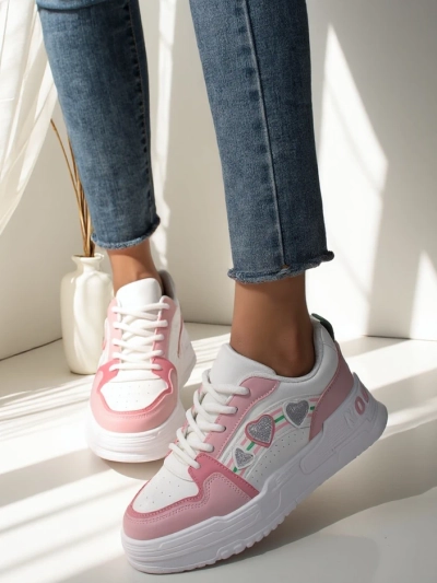 Royalfashion Women's Sneakers with Glitter Samoles