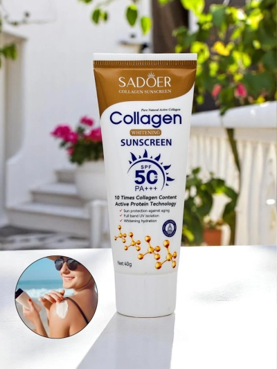 Sadoer Sunscreen Cream SPF 50 with Collagen