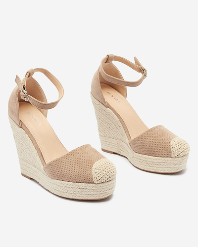Royalfashion Brown women's Meylasi platform sandals