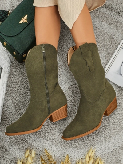 Naiste öko-seemisnahast kauboisaapad SpireHush