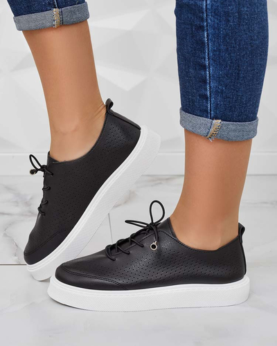 Royalfashion Women's Flequis Openwork Sneakers