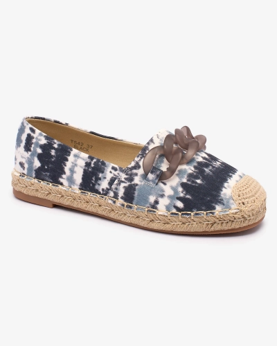 Royalfashion Mustad naiste espadrillid trükiga Serffio