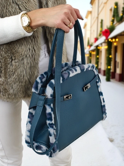 Väike naiste ökonahast panterprindiga kott Panthory