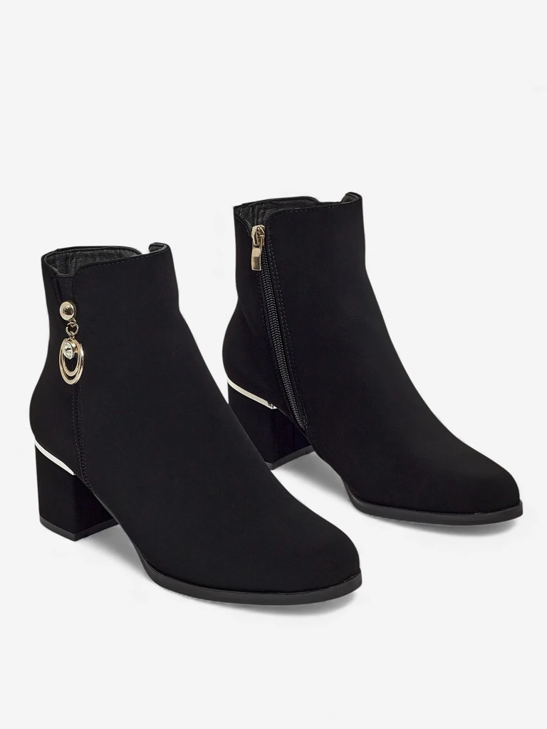 Women's Eco-Leather Heeled Ankle Boots Norevaya