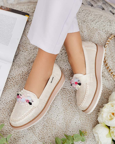 Royalfashion värviliste kividega mokassinad Restea