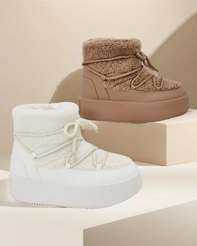 Royalfashion Kvindr Buckeafrætsandi Snow Boots Tomis