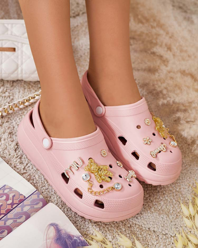 Royalfashion Naiste Fescas-ornamentidega kummist flip-flopid