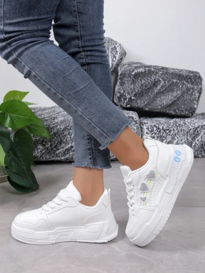 Royalfashion Women's Sneakers with Glitter Samoles