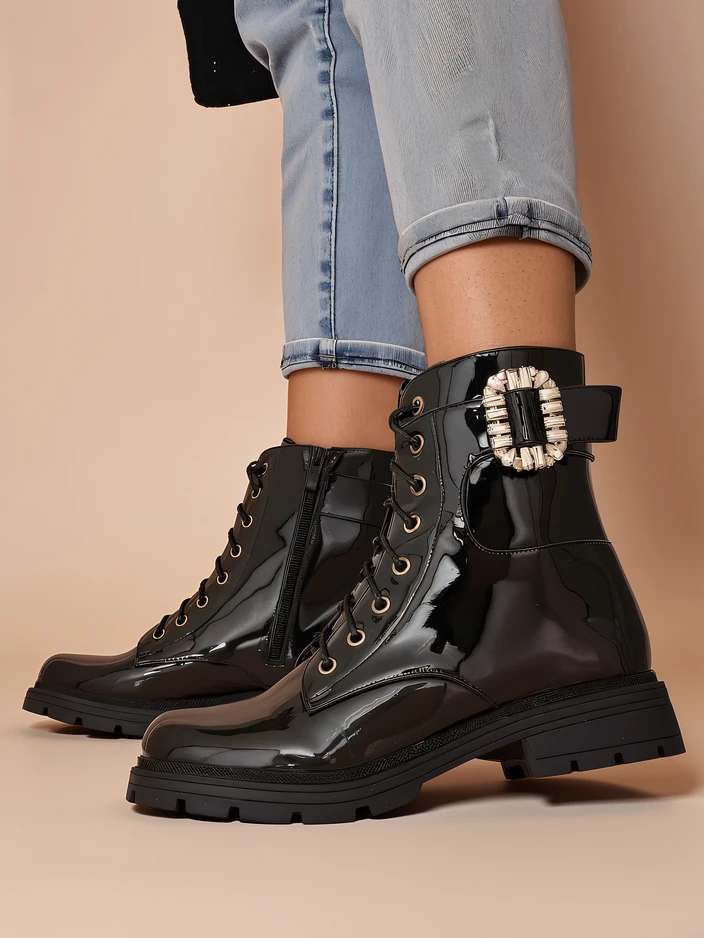 Royalfashion Naiste Laced Ankle Boots Lacero