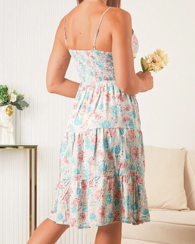 Royalfashion Женское хлопковое платье с цветочным узором