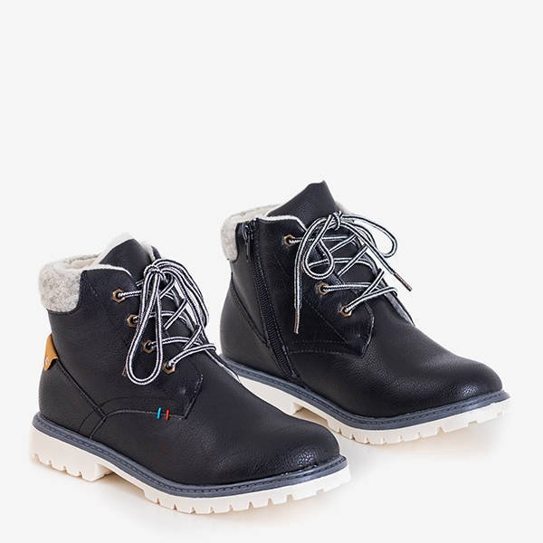 Black boy's insulated Tiptop boots - Footwear