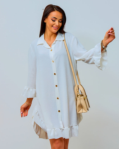 Royalfashion Women's oversize dress with frill