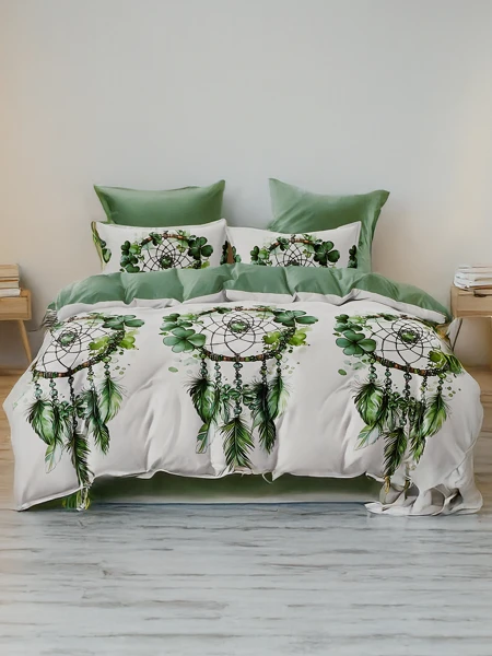 Royalfashion Mustriline voodipesu 180x200 komplekt 3 OSA