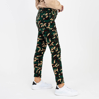 Naiste sirged camo püksid - Riietus