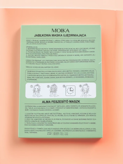 MOIKA Яблочная маска в листах для упругости кожи