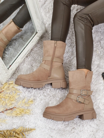 Women's High Eco Suede Ankle Boots Callire