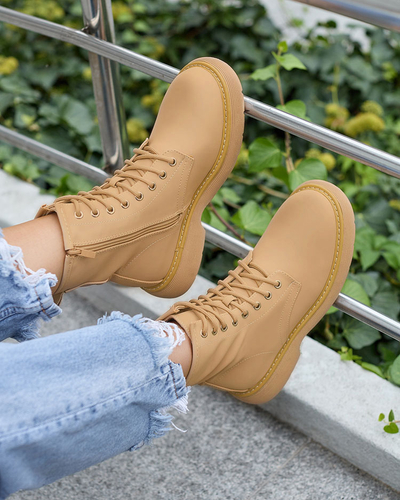 Royalfashion Matte light brown Kucillo women's boots