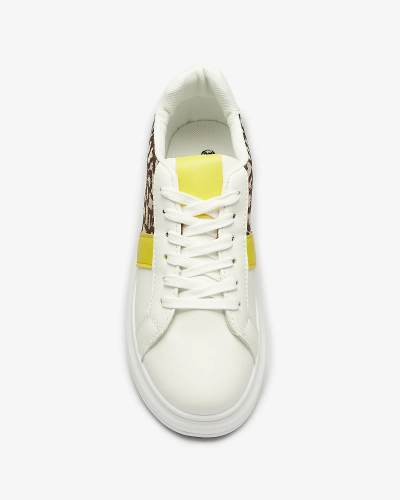 Royalfashion Valged ja pruunid naiste spordijalatsid Mlysio