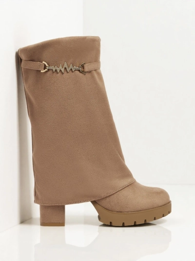 Ботильоны Flora Светло-коричневые Элегантные на Осень