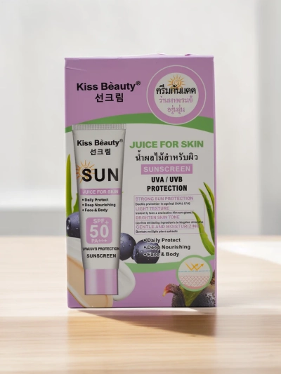 Kiss Beauty Sunscreen Cream 50 SPF in sachets 30mlx10pcs