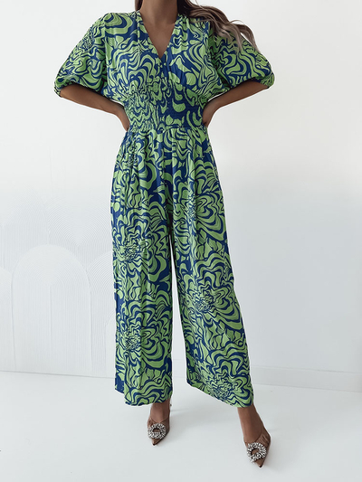 Royalfashion Patterned women's jumpsuit