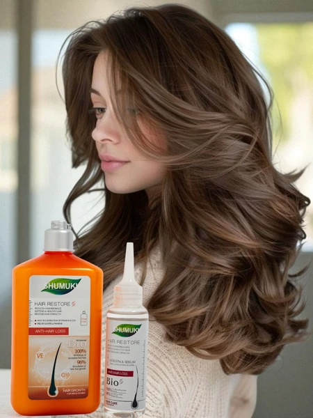 Shumukh 2-in-1 Shampoo and Hair Serum - Anti-Breakage