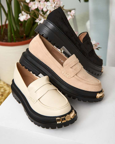 Naiste Loafersid Aurelia Beežid 5cm Platvormil - Stiilsed ja Mugavad