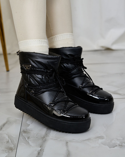 Royalfashion Women's slip-on boots a'la snow boots in black Nevsone